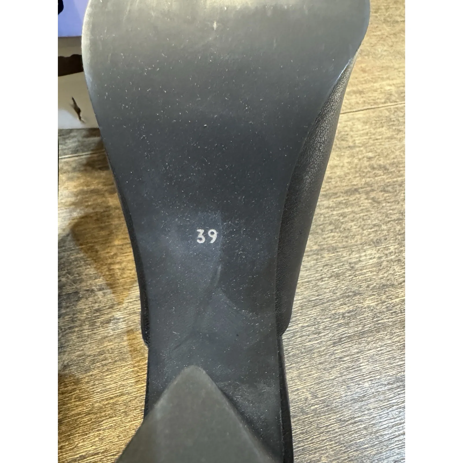 Eric Michael Women's Crosby Heeled Sandal Size 39 US 8.5-9 Black Open Toe - Image 9