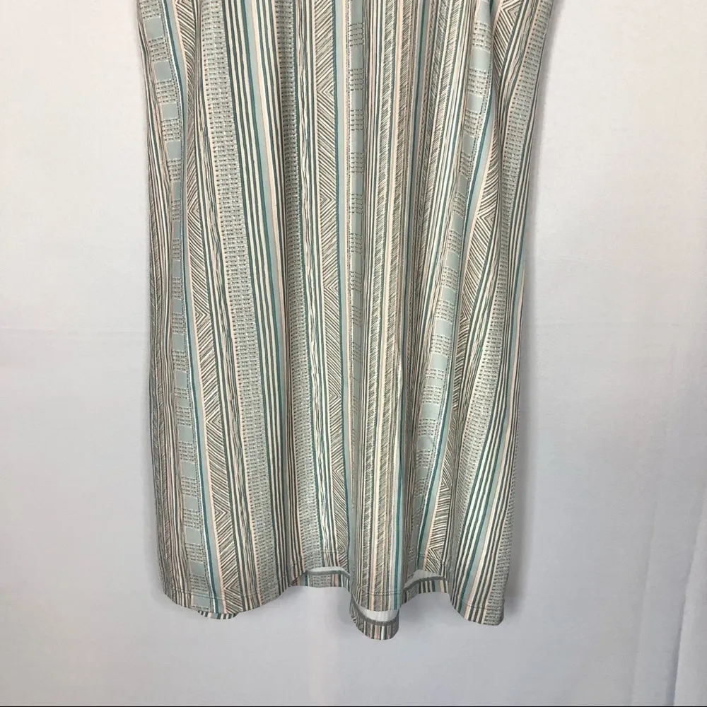 Prana Ardor Green & Blue Agave High Neck Samba Dress L - Image 9