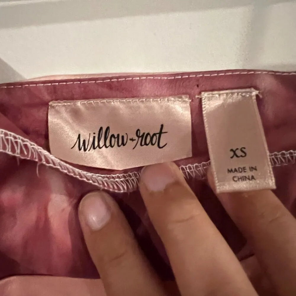 Willow & Root Satin Tie Dye Top size xs - Image 7