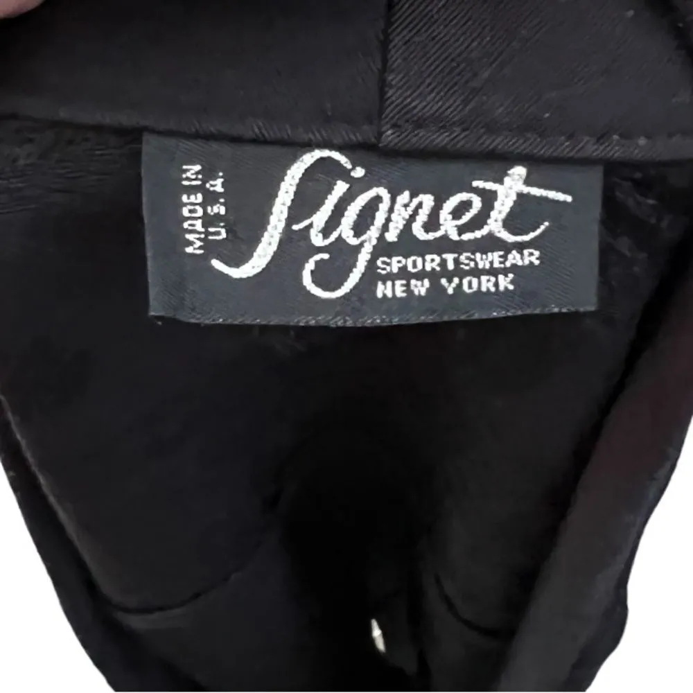 Vintage Signet Sportswear Black Jacket‎ Size M - Image 5