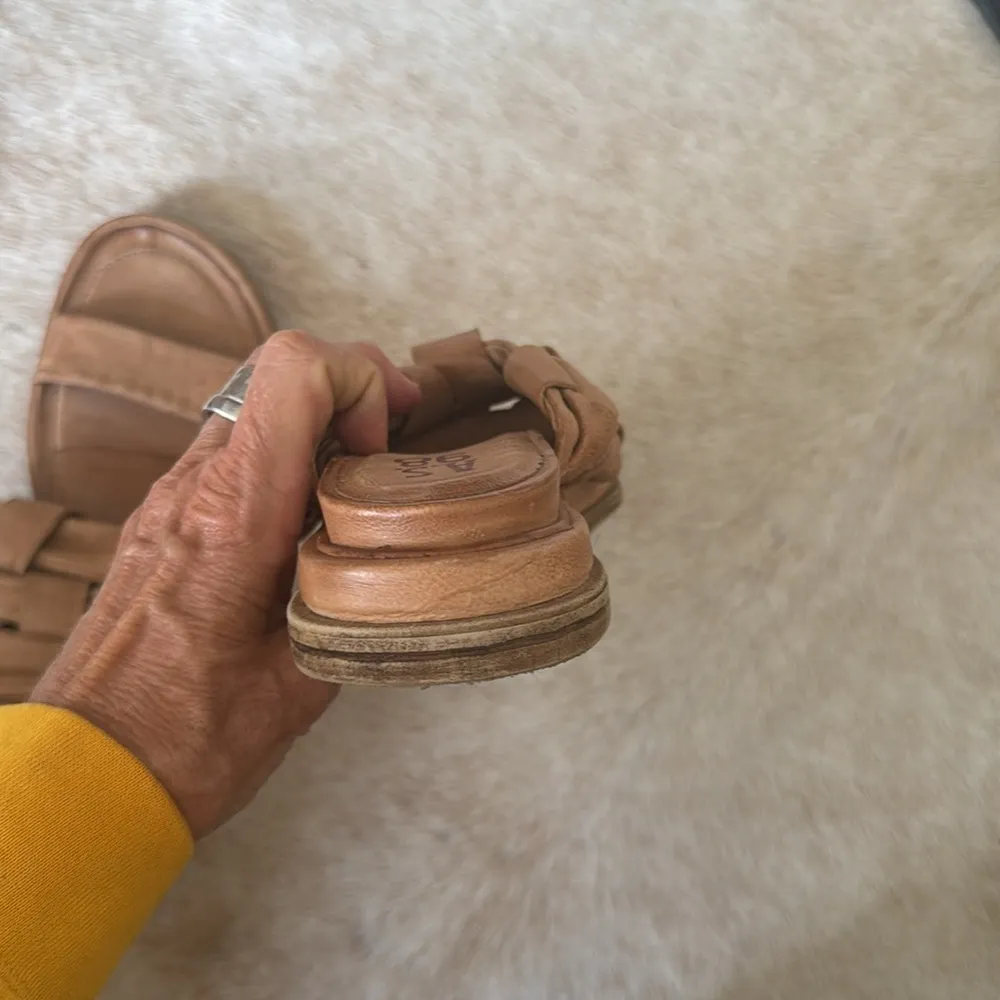 A.S.98 Purt sling back in tan leather size 40 us 9 - Image 7