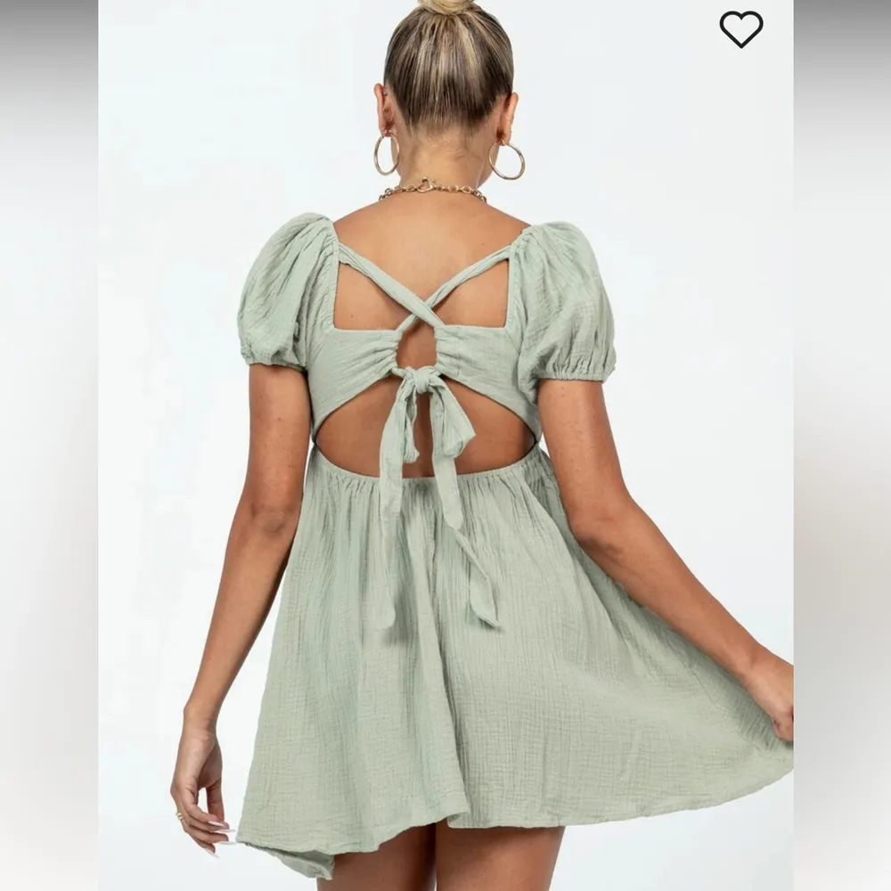 Princess Polly NWT LET'S DANCE MINI DRESS SAGE 10 - Image 2