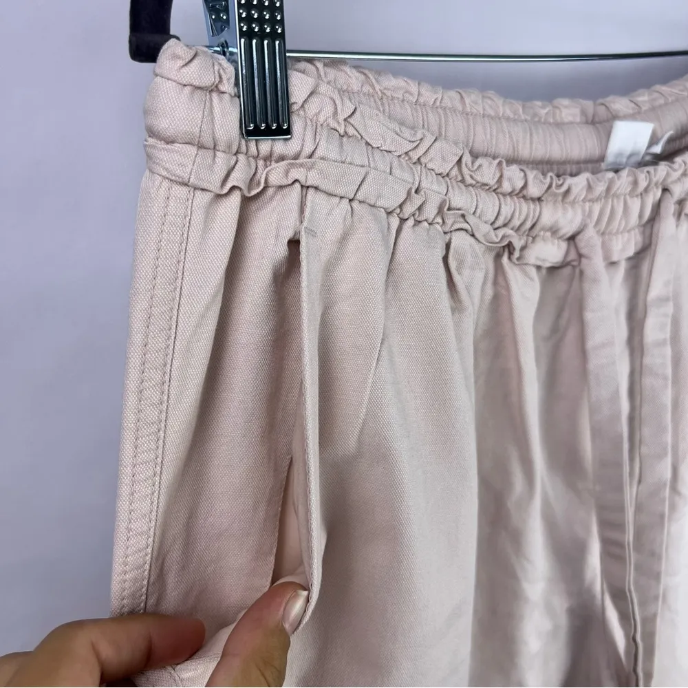 GAP Pants, Light Pink, Cotton Blend, Pull-On, Cropped, Relaxed Casual Fit - Image 4