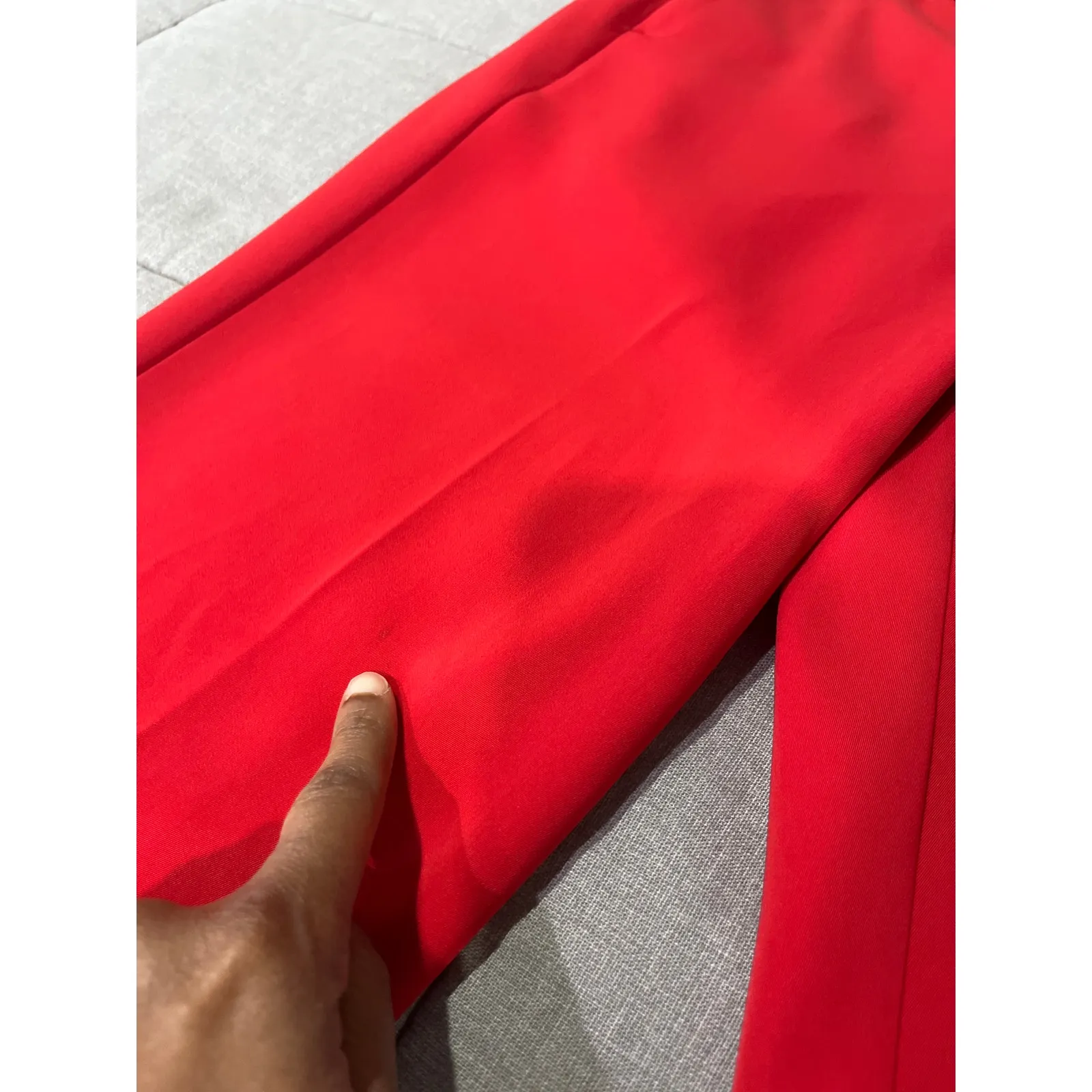 Rag & Bone Red Straight Leg Trousers Sz 4 - Image 10