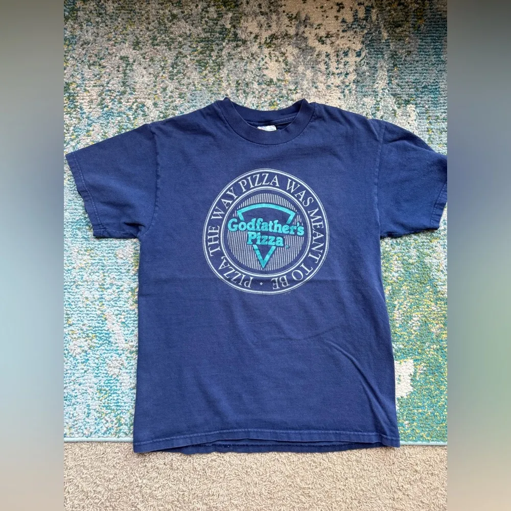 Vintage 1997 Godfather’s The Way Pizza Was Meant To Be logo T - Image 9