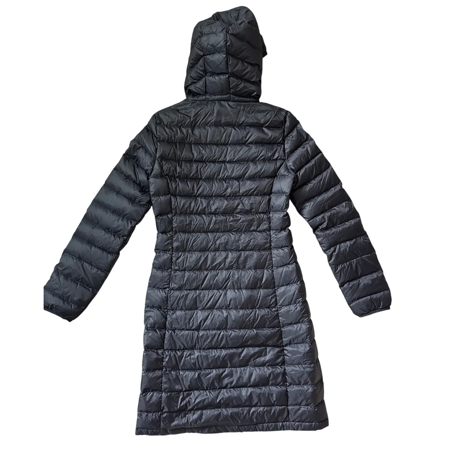 Quince Lightweight Down Long Puffer Jacket Black Size XS - Image 7