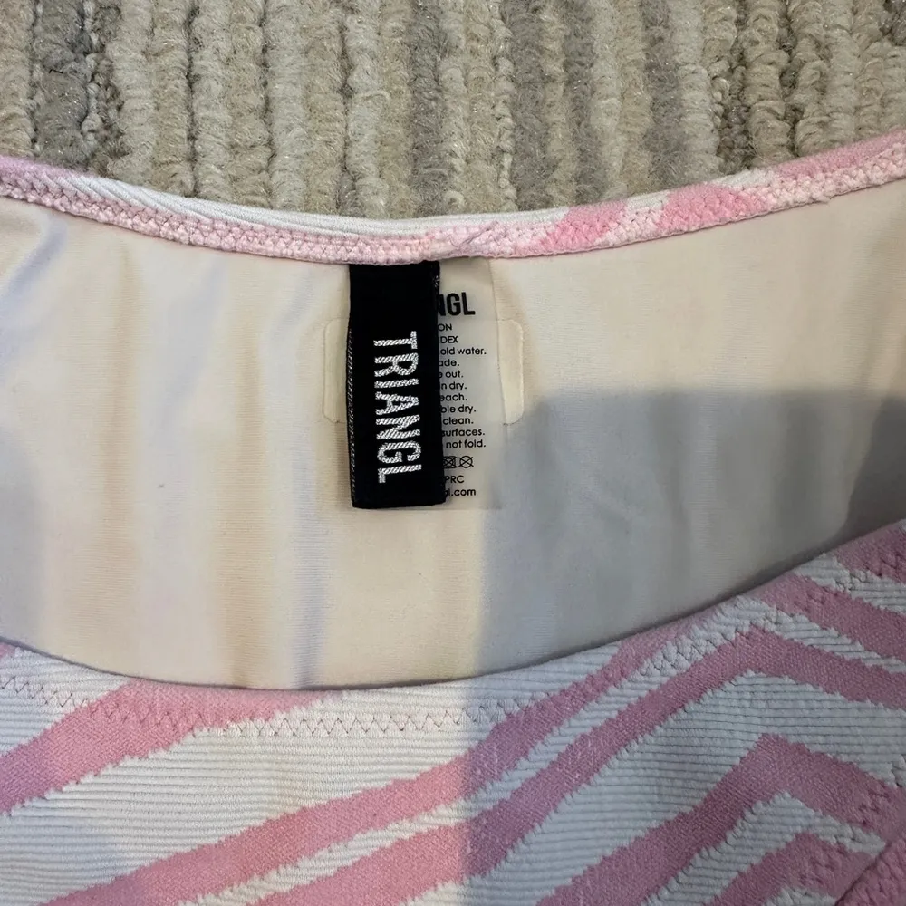 TRIANGL Pink and White Striped Bikini - Image 2