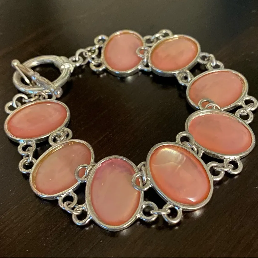 Worthington Opalescent Pink Link Bracelet - Image 3
