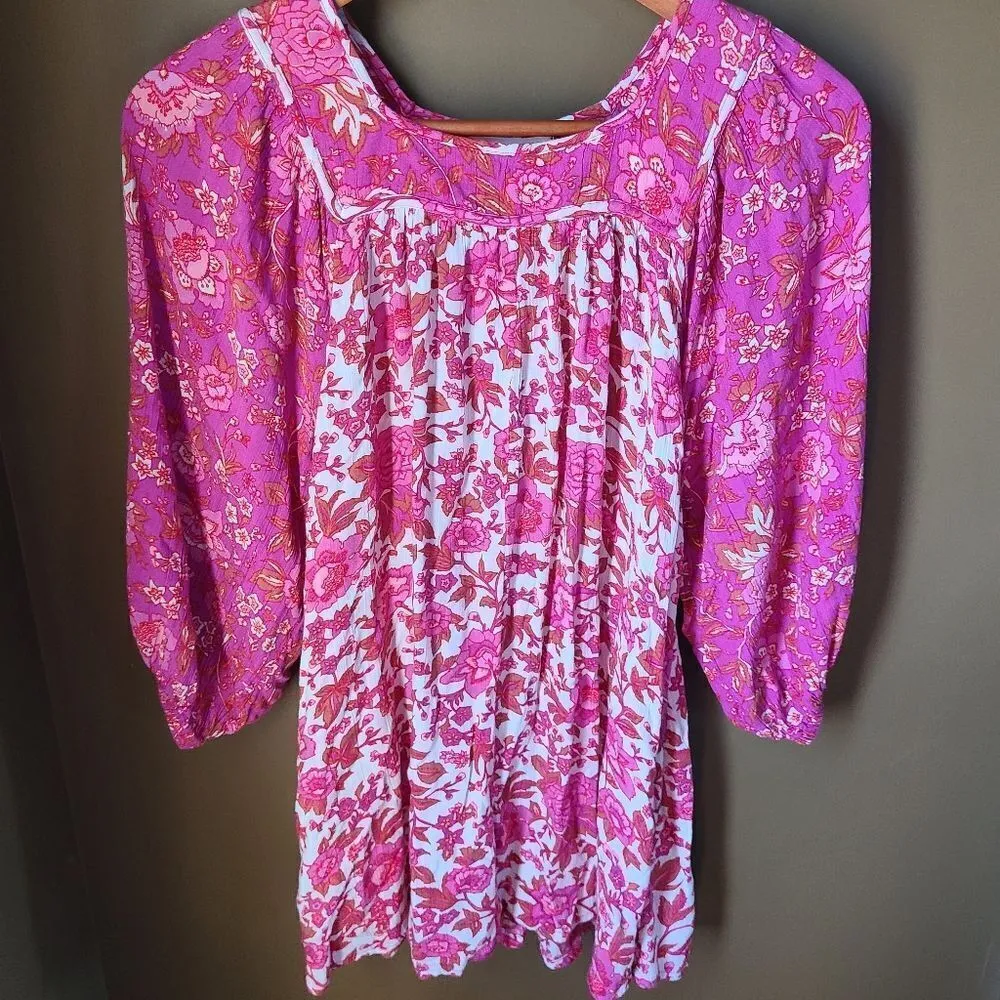 Billa Spring Floral Blouse Size Large | Pink - Image 15