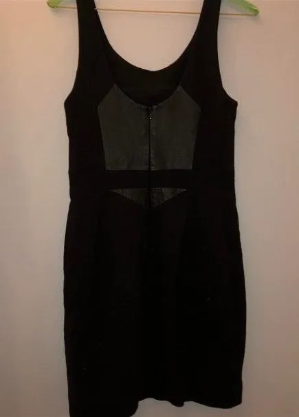 Black Leather Dress Size 4 - Image 4