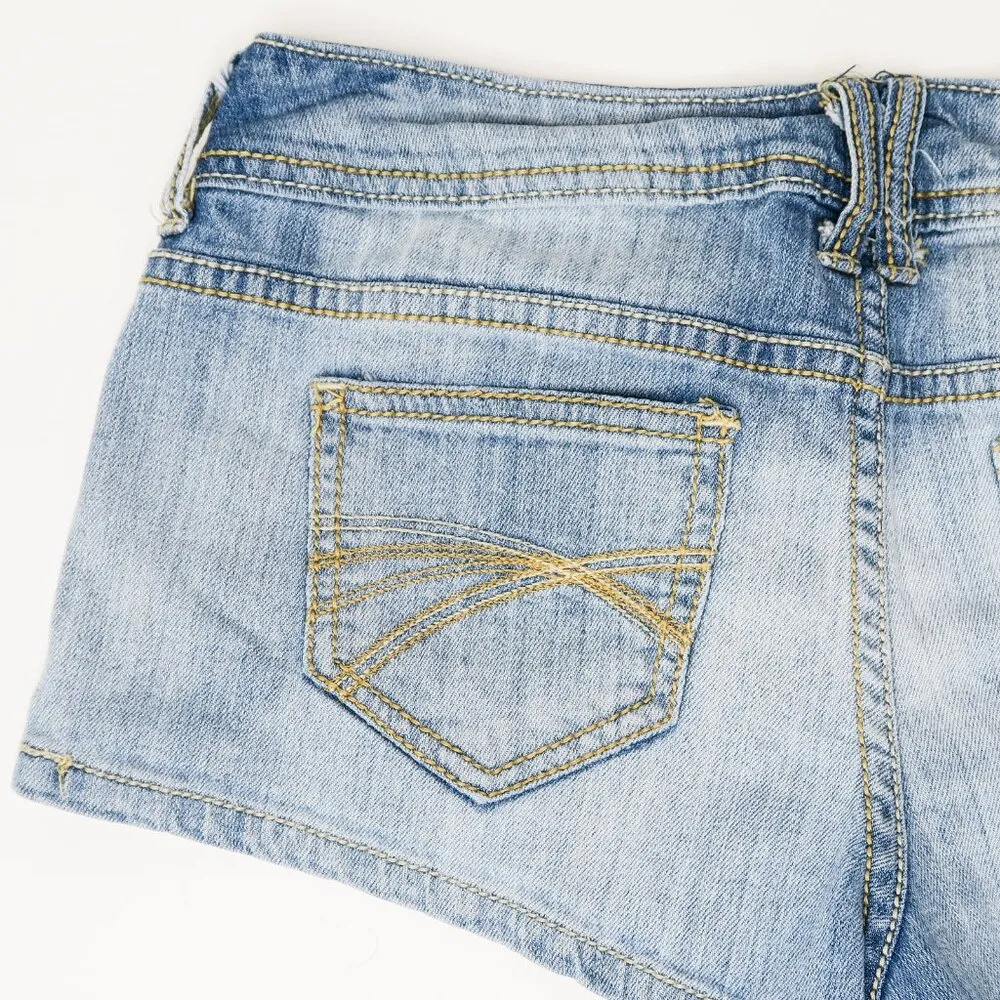 Vintage Y2K Decree Denim Micro Mini Short Shorts - Image 7