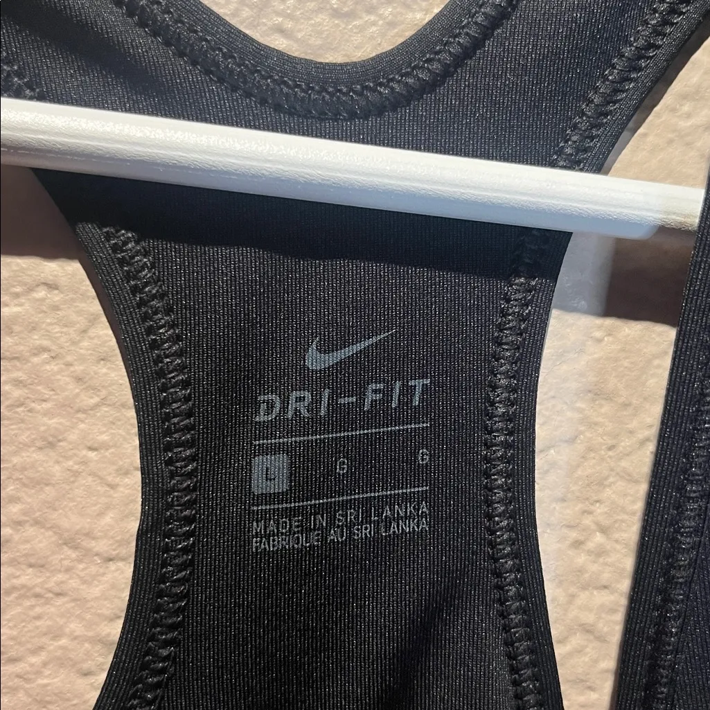 Nike University of Washington DriFit Sports Bra Black Size Large - Image 7