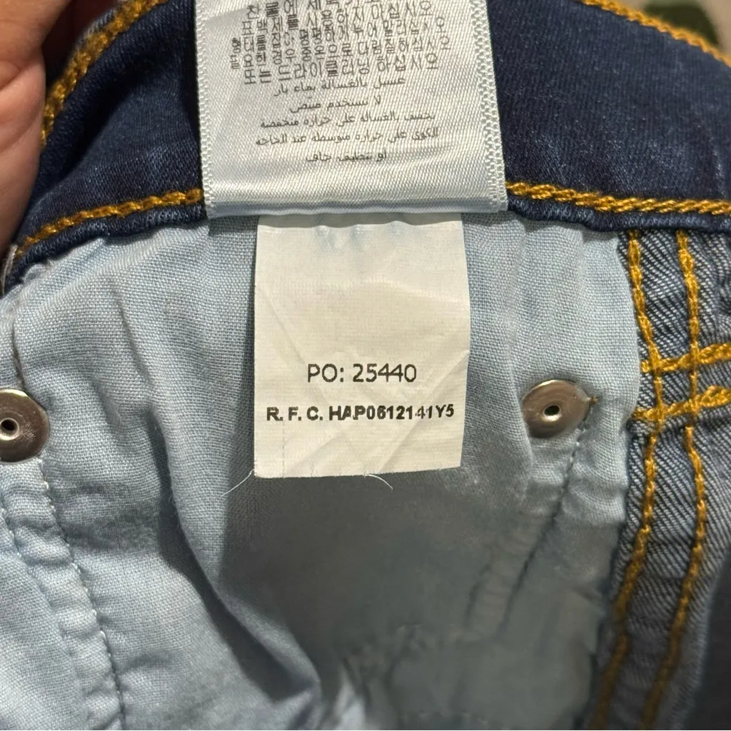 RE/DONE NWT 29 Deep Faded Blue 90s High Rise Loose Jeans Button Front Casual - Image 8