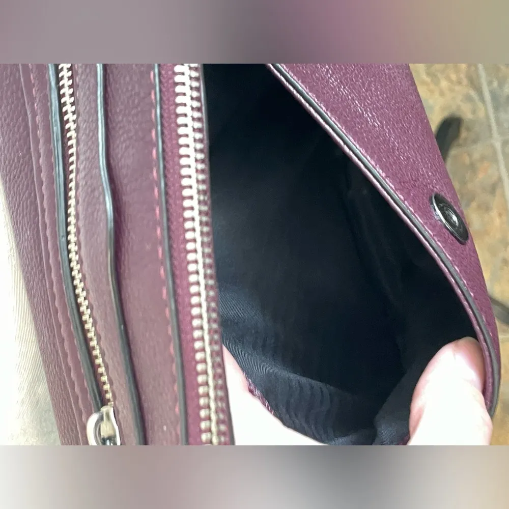 Rebecca Minkoff Small‎ Regan Clutch Bag in dark purple - Image 7