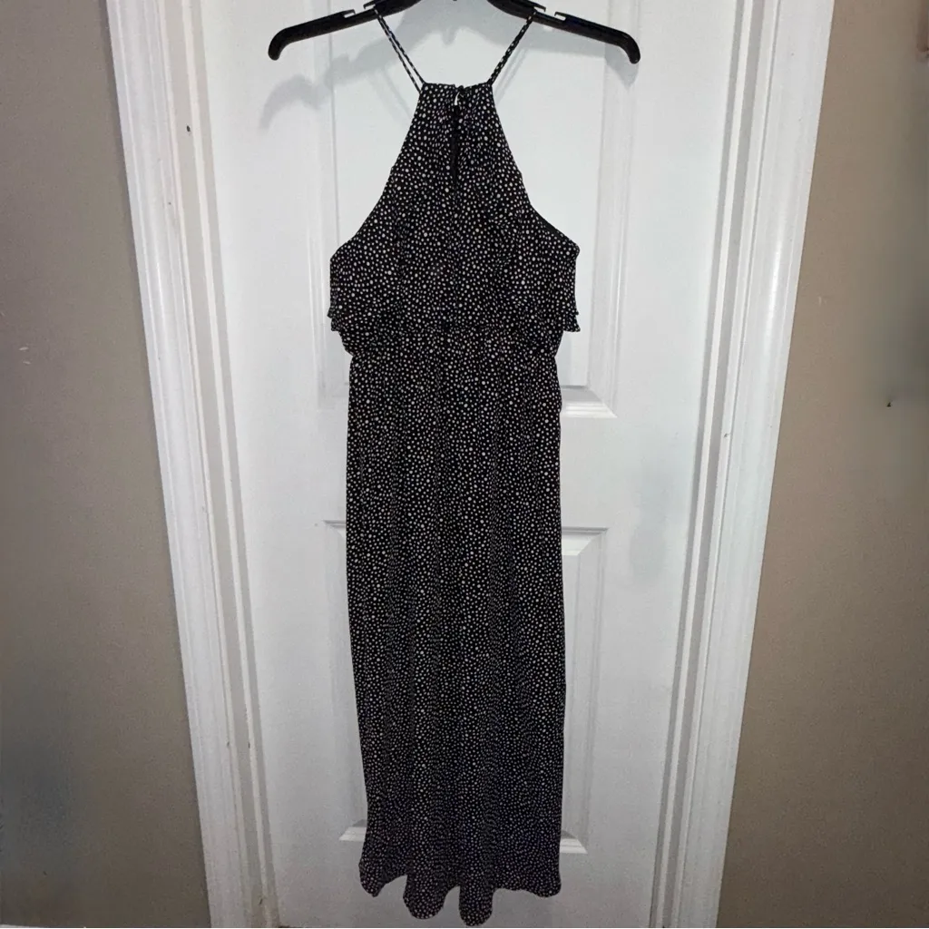 Lush Black and White Maxi Dress - Image 3