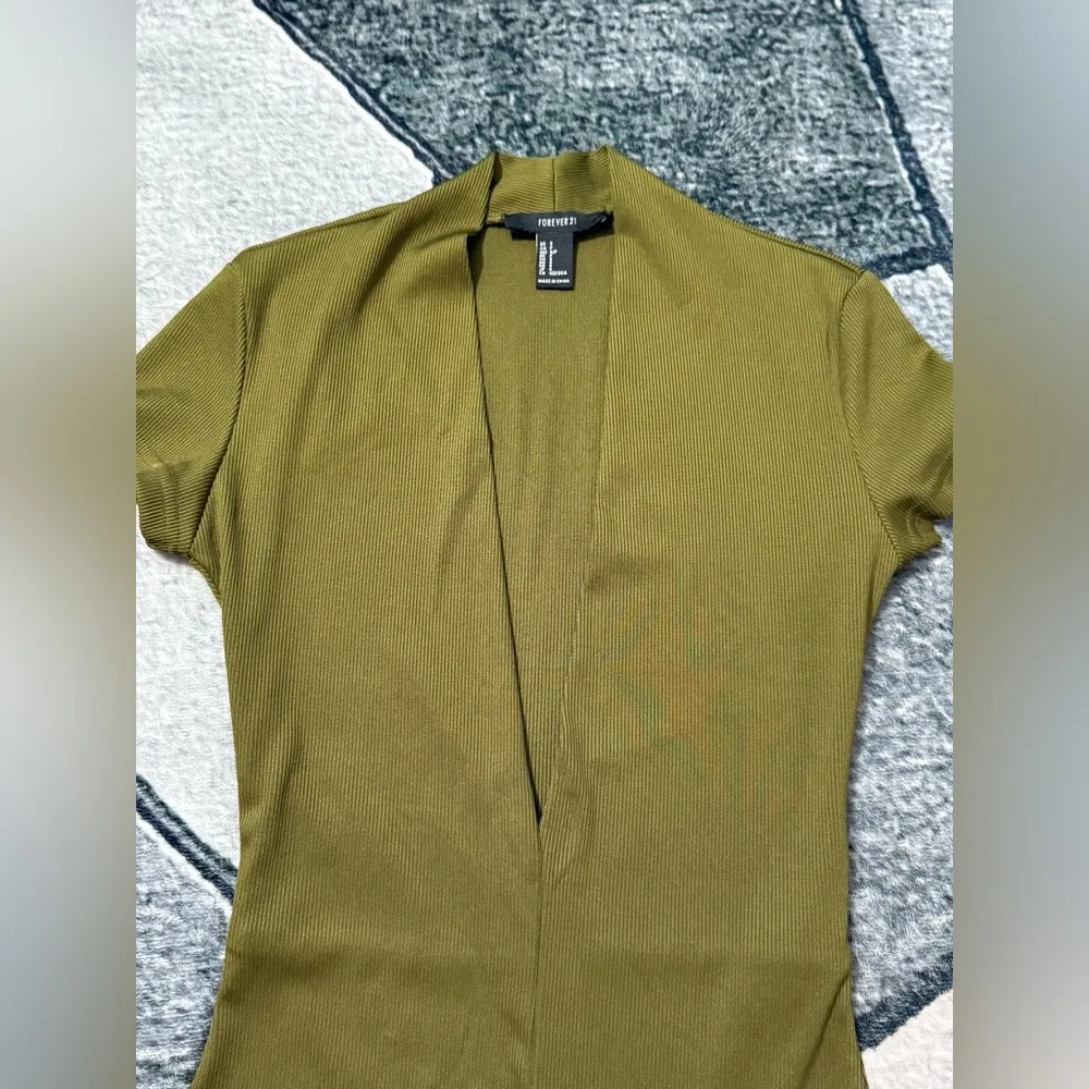 Forever 21 Olive Green Bodysuit Size S - Image 2