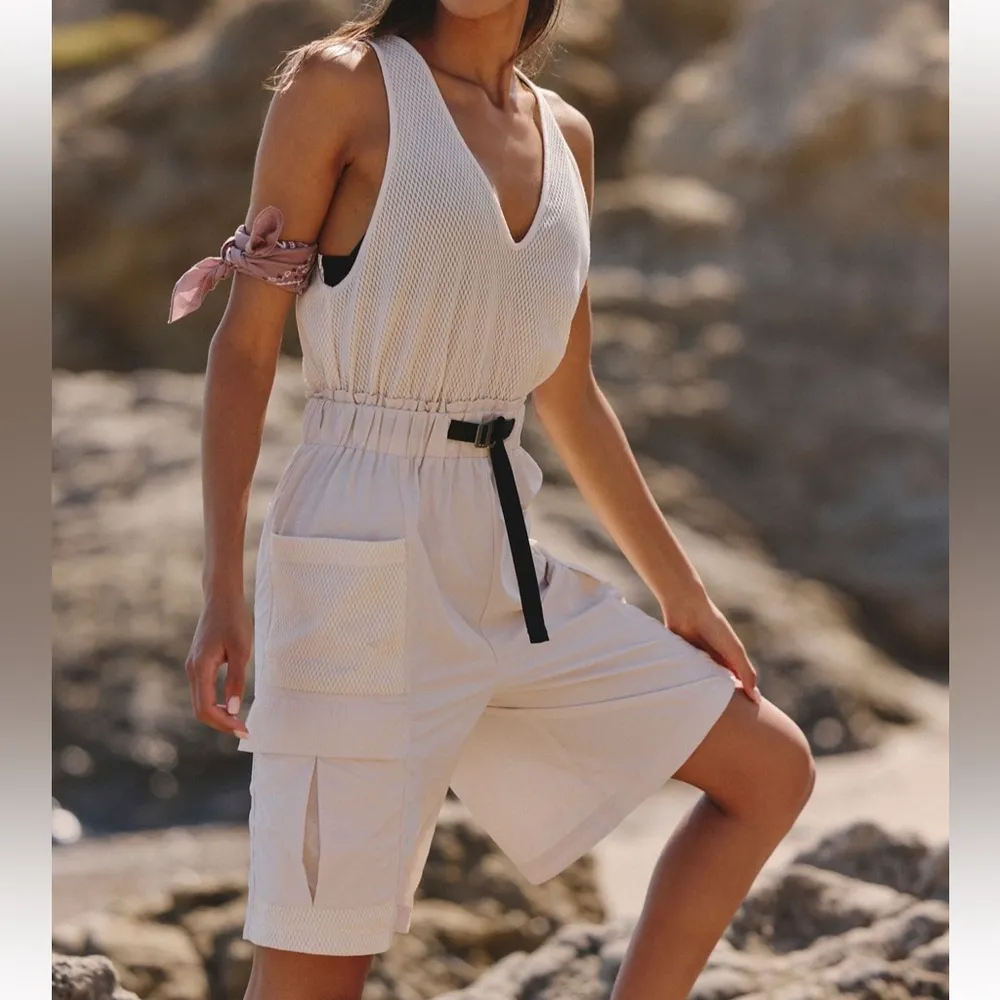 #38 NWT Free People Scout Shortsie in Tofu Combo - Image 2