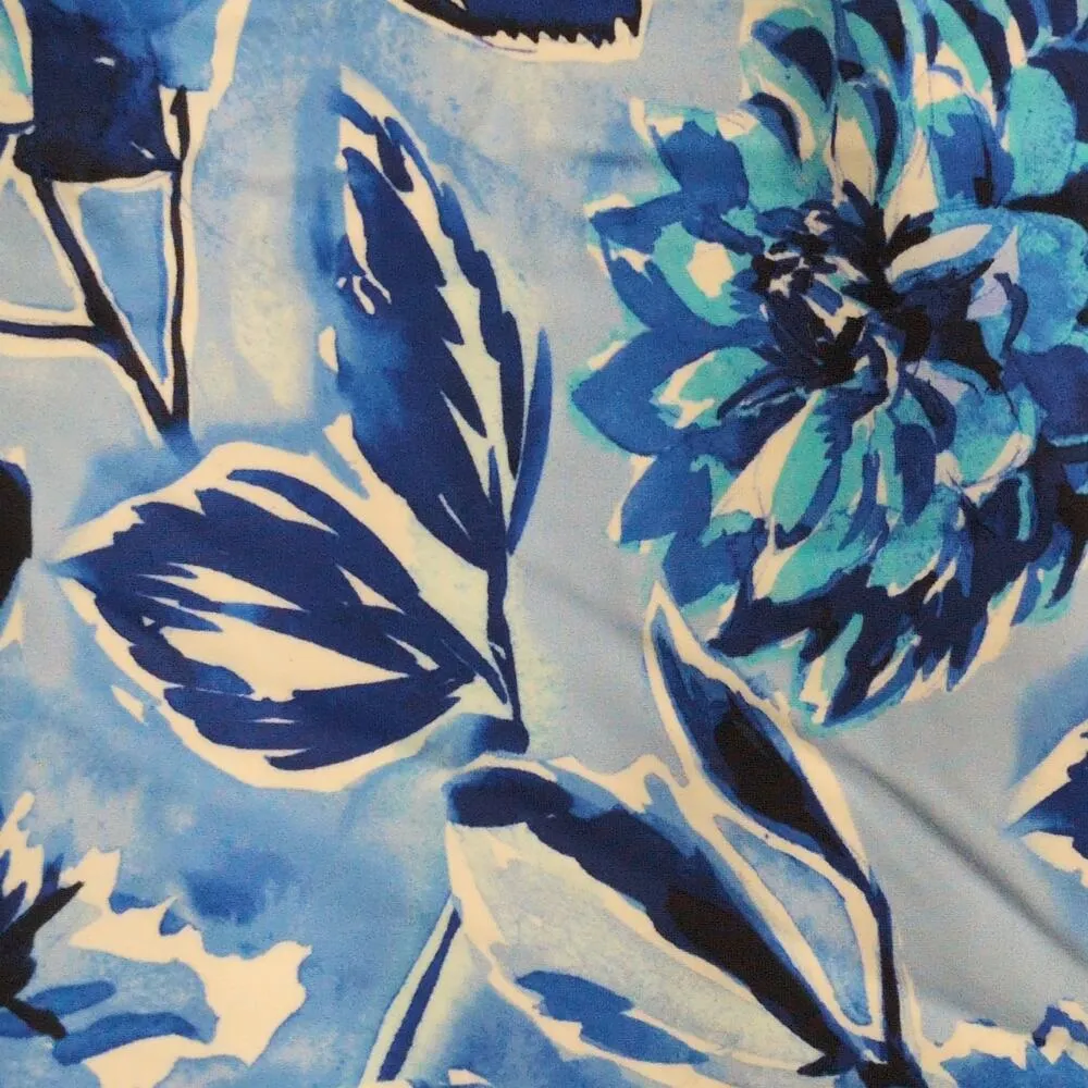 Andie Baia One Piece Blue Floral Swimwear Bathing Suit Adjustable Size M New - Image 3