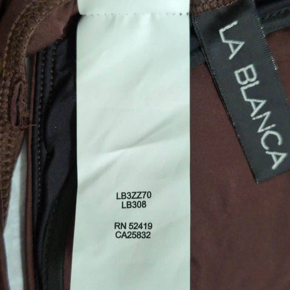 La Blanca Java (Brown) Island Goddess Underwire Twist Front Bra Top Size 10 New - Image 8