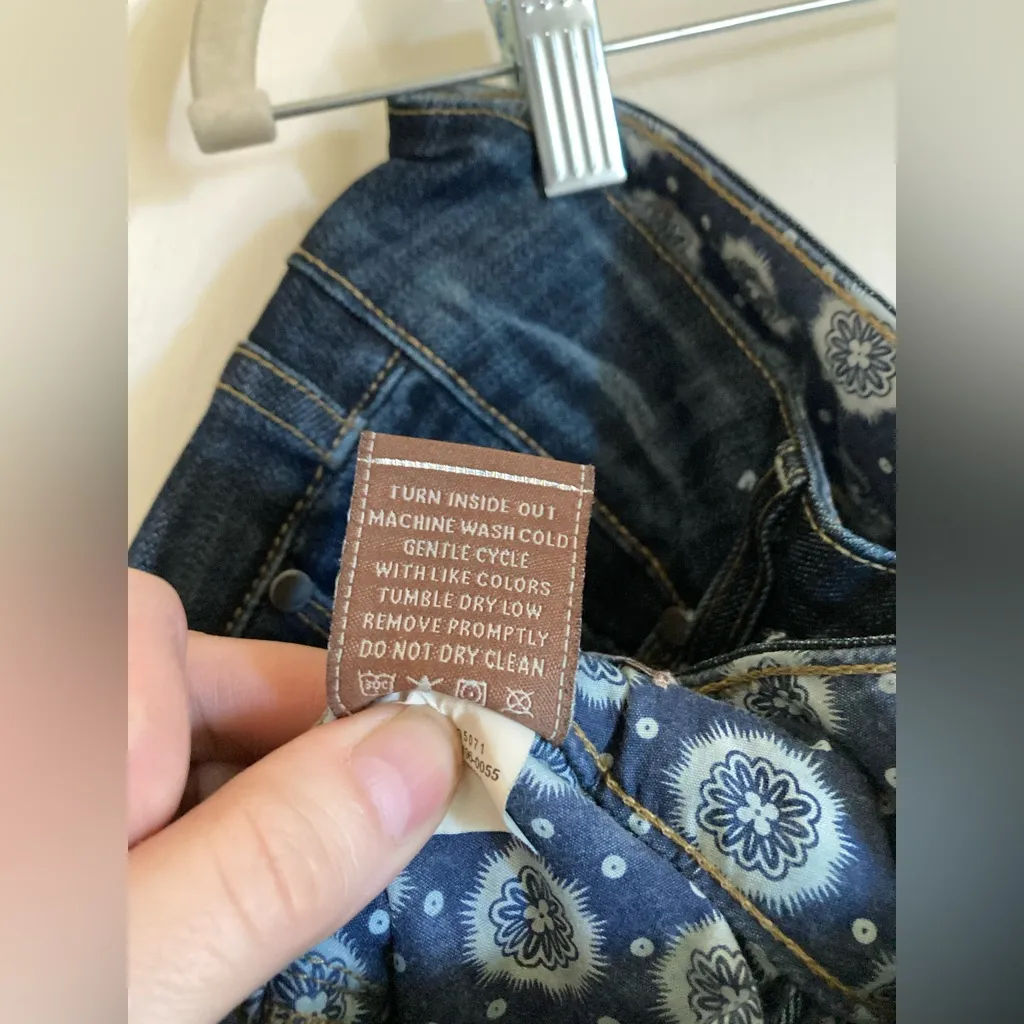 Paige Dark Wash Hidden Hills High Rise Bootcut Denim Jeans #O - Image 6