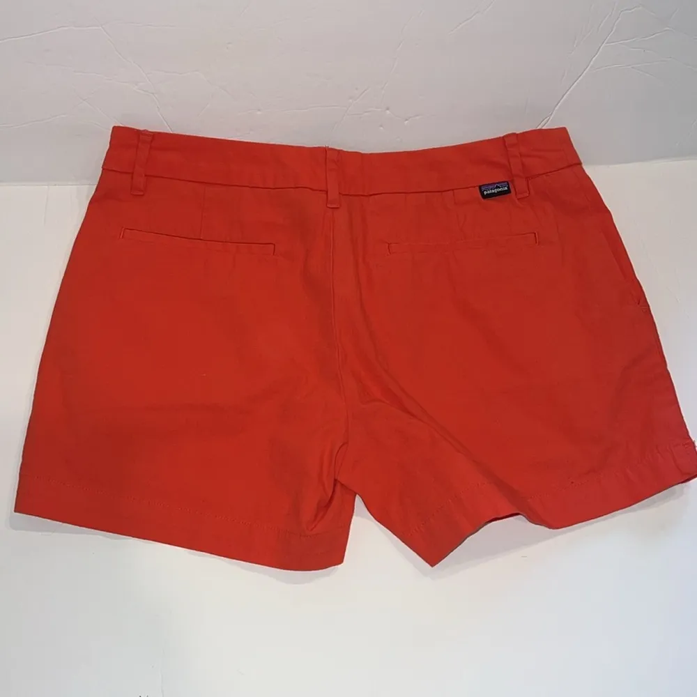 Patagonia Shorts Womens 8 Red Orange Stretch All Wear Casual outdoor pockets - Image 4
