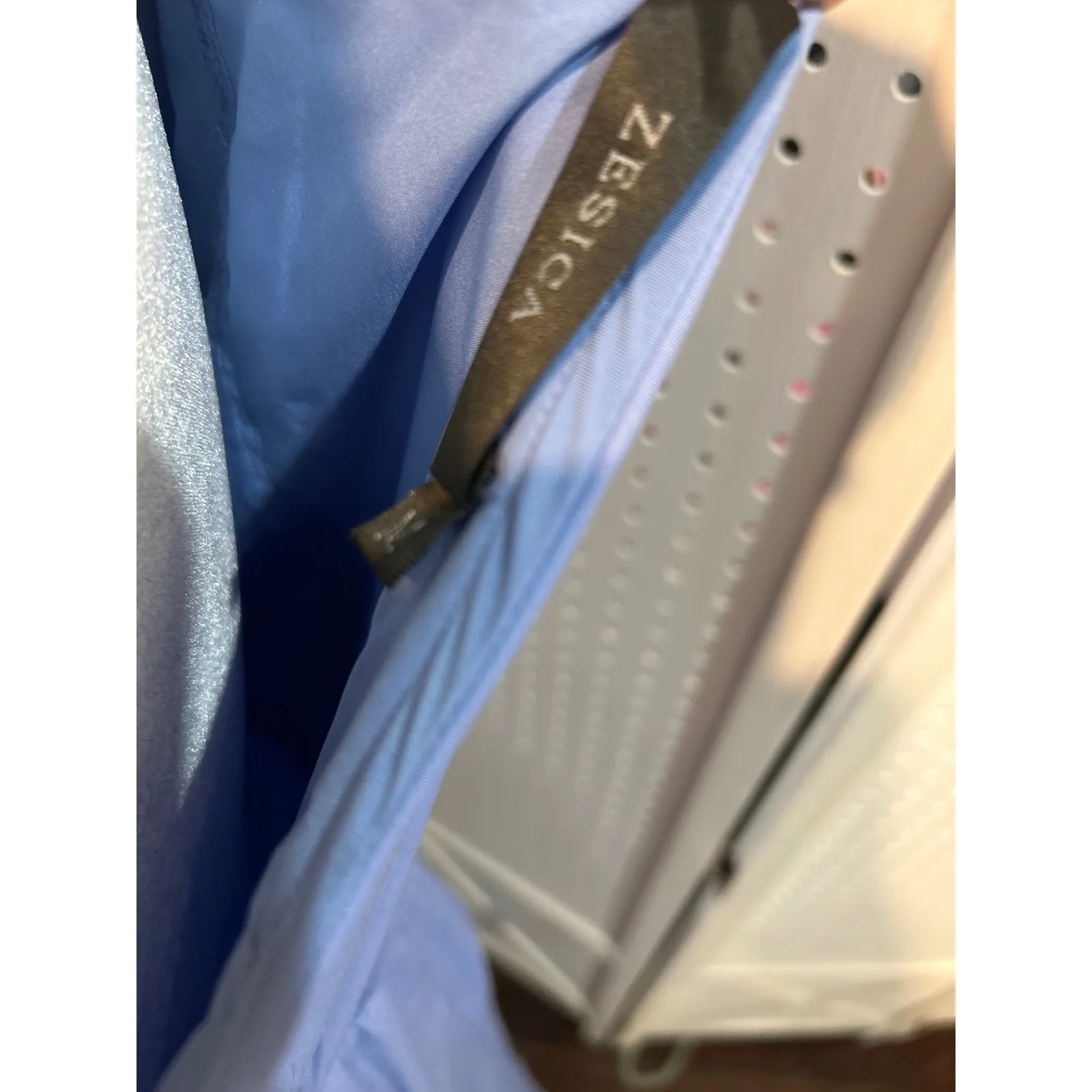 One Shoulder Ruffle‎ Dress Formal Cocktail Party Special Occasion Midi Blue Size M - Image 8