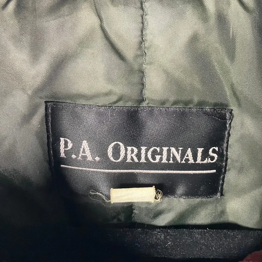 P.A. ORIGINALS Womens Green Velvet Trimmed Puffer Jacket Winter‎ Coat Size 1X - Image 2