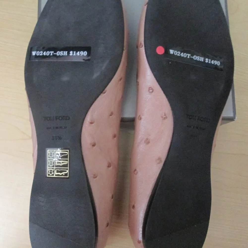 Tom Ford - Rare Ostrich Ballerina Flats - NWT - Image 8