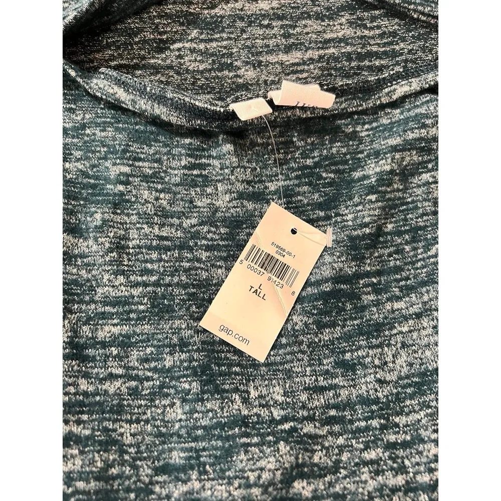 Gap Dresses Tall Gap Soft Spun Twist Back Midi Dress Heather Gray Sz Large NWT - Image 4