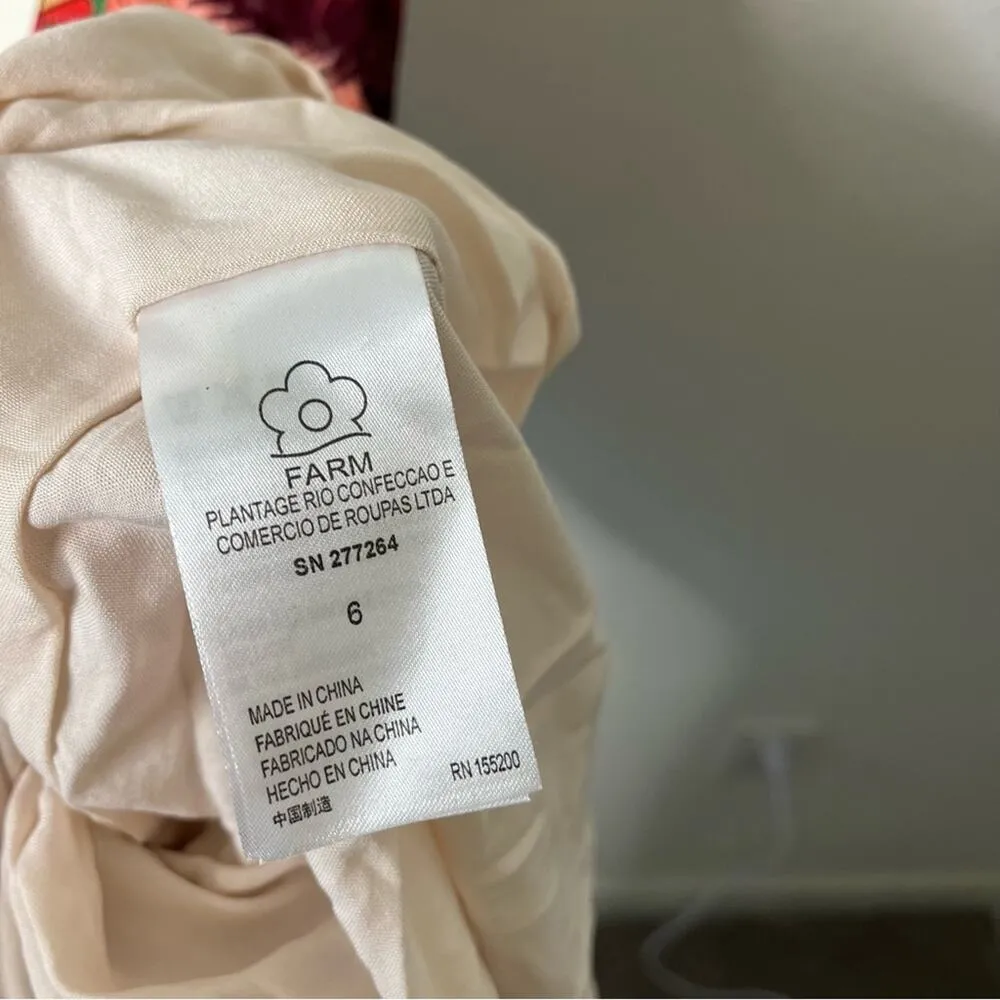 NWT Farm Rio x Anthropologie Riviera Eyelet Maxi Dress Floral Womens Size 6 - Image 9