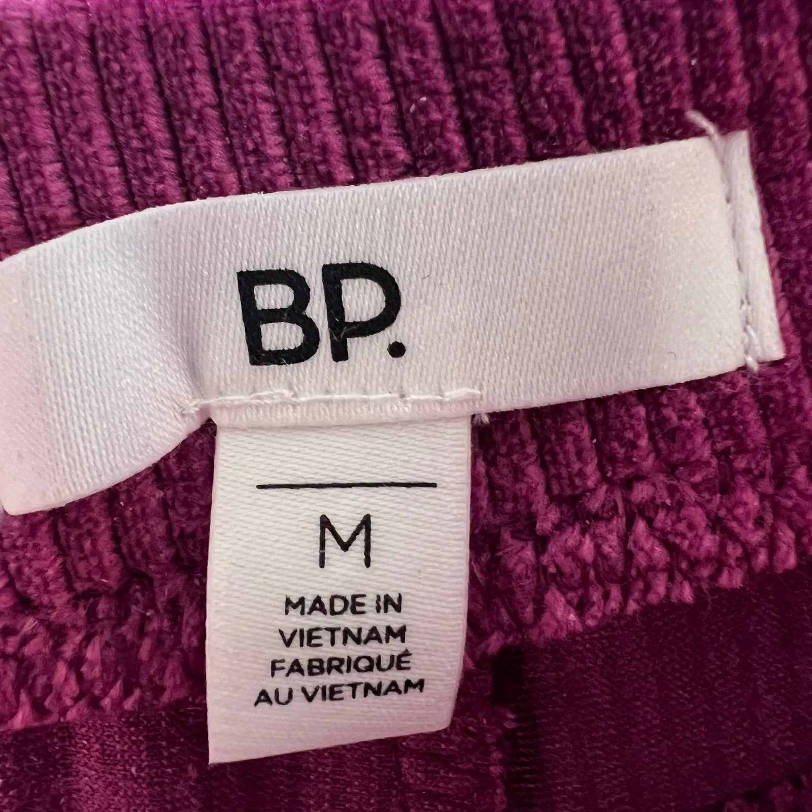 BP Flared Corduroy Pants Magenta Pink Velvet Bell Bottoms Size M Purple Size M - Image 6