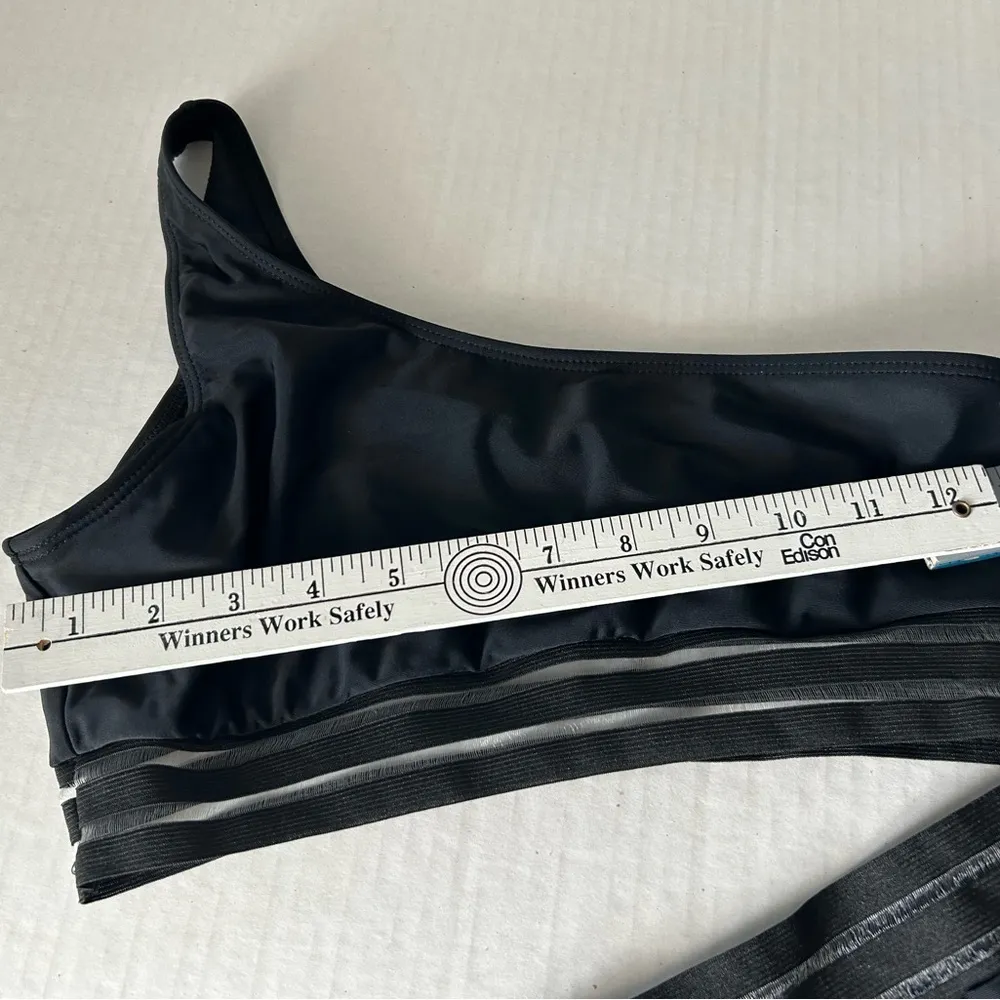 Black high waist bikini size Medium - Image 4