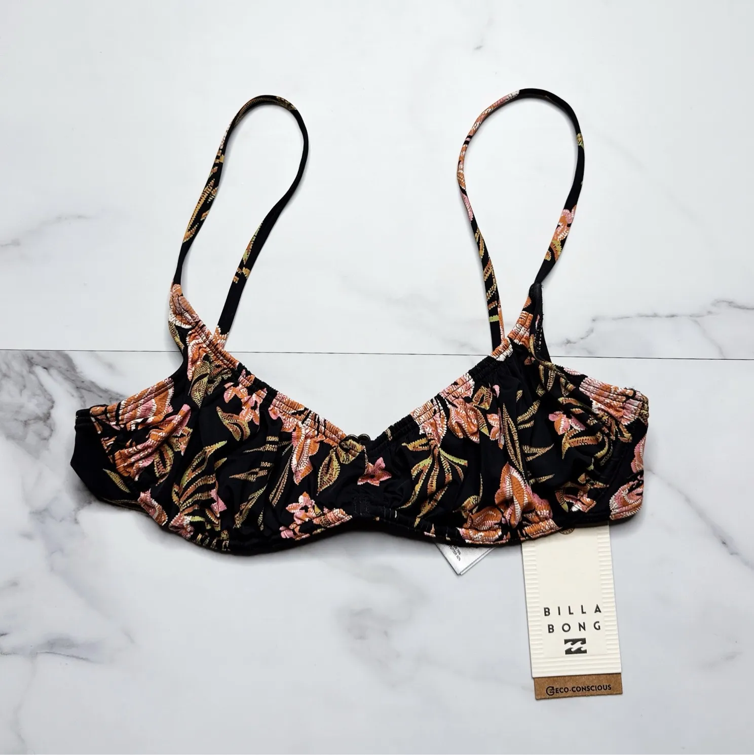 NWT Billabong Hooked On Tropics Bliss Bralette Bikini Top - Image 2