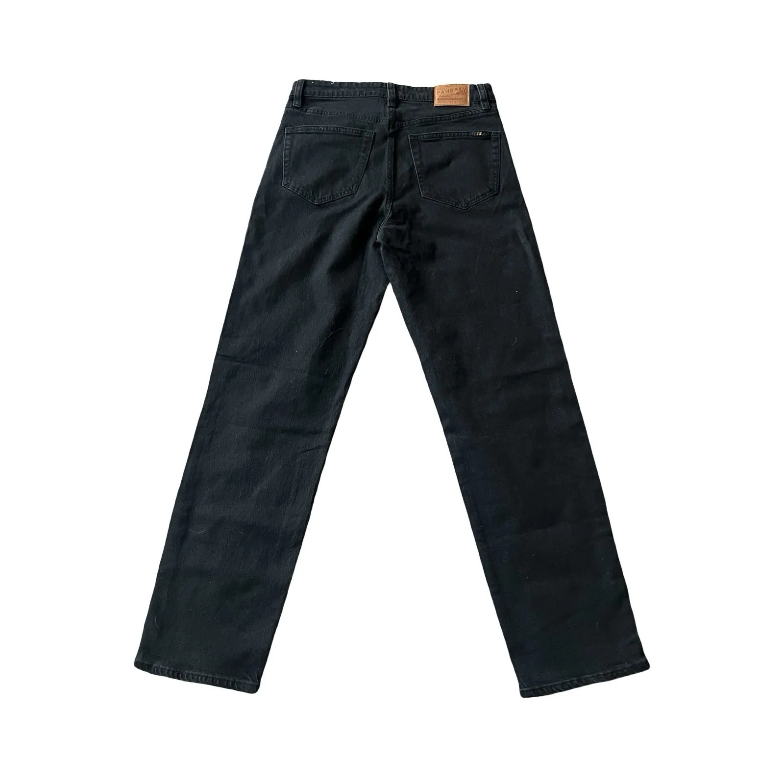 Faherty Jeans Womans 28 Black Feel Good Special Weave Organic Cotton Stretch - Image 8