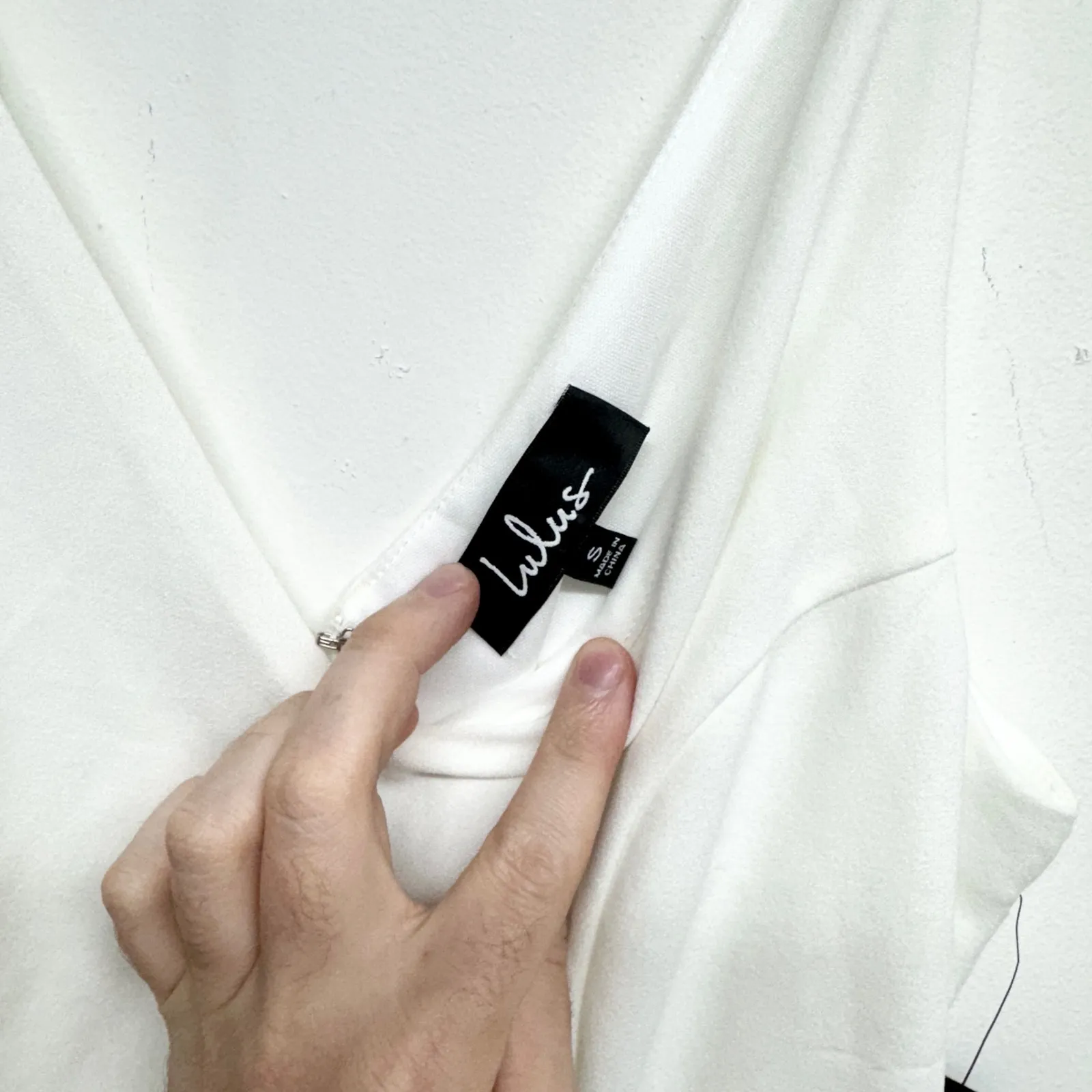 Lulus Women White Darling Delight White Skater Mini Dress Size Small NWT - Image 3