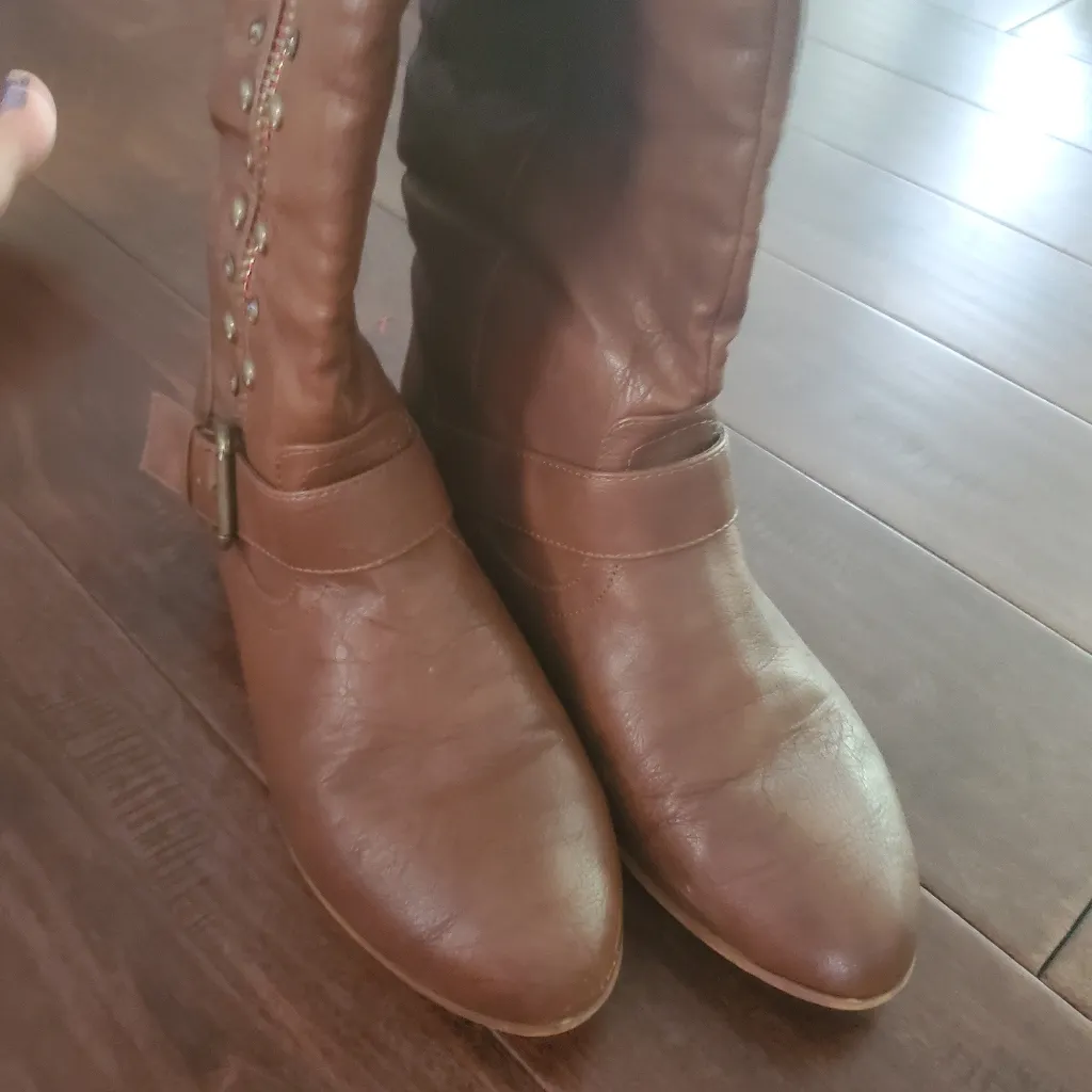 Not rated brown tall boots size 8 women's - Image 3