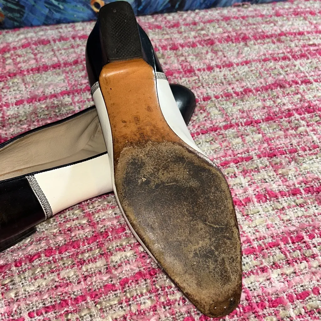 Ferragamo Size 8 Colorblock Heels - Image 11