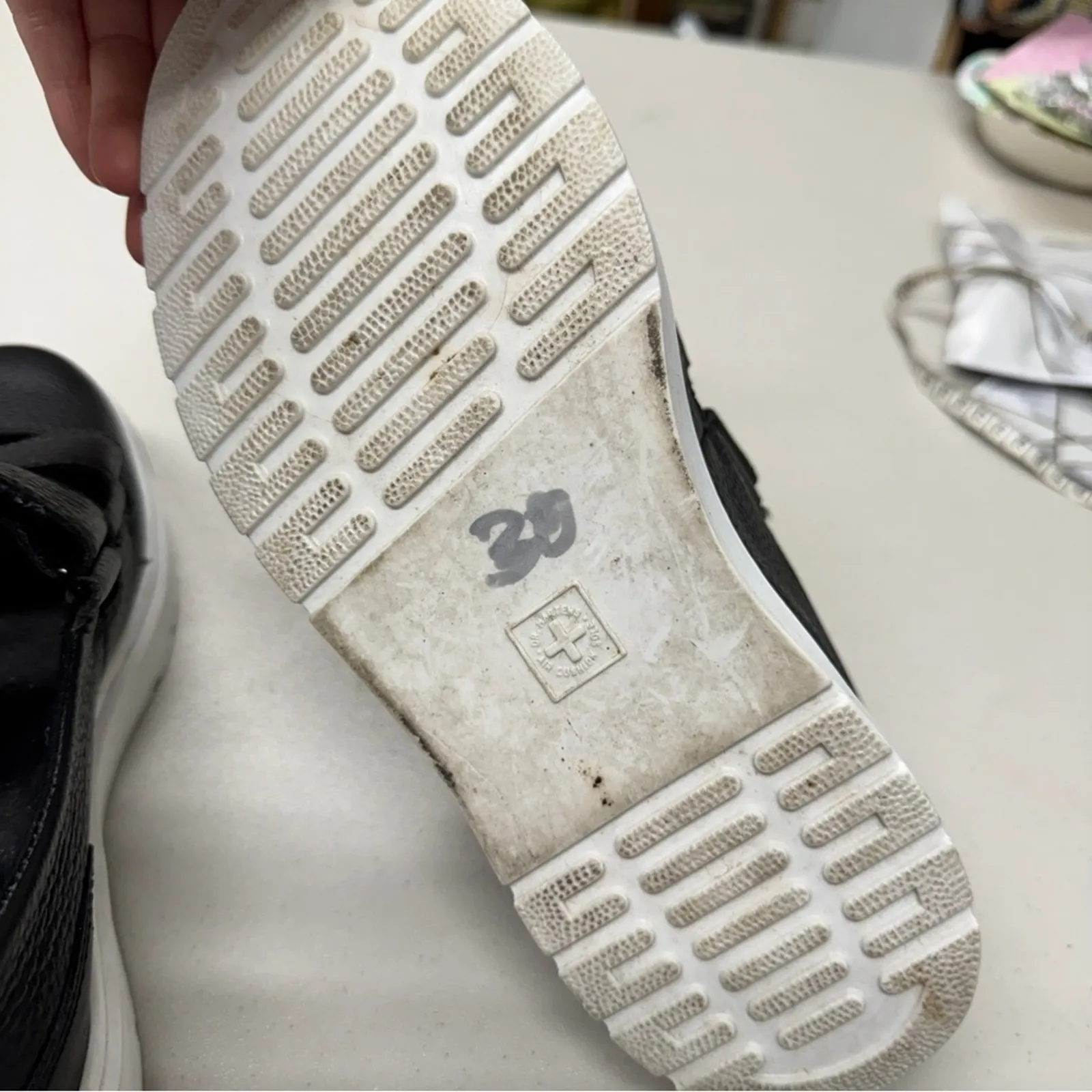 Dr Marten Black Leather Platform Strappy Shoes Womens 7 Mae Mary Jane Sandals - Image 7