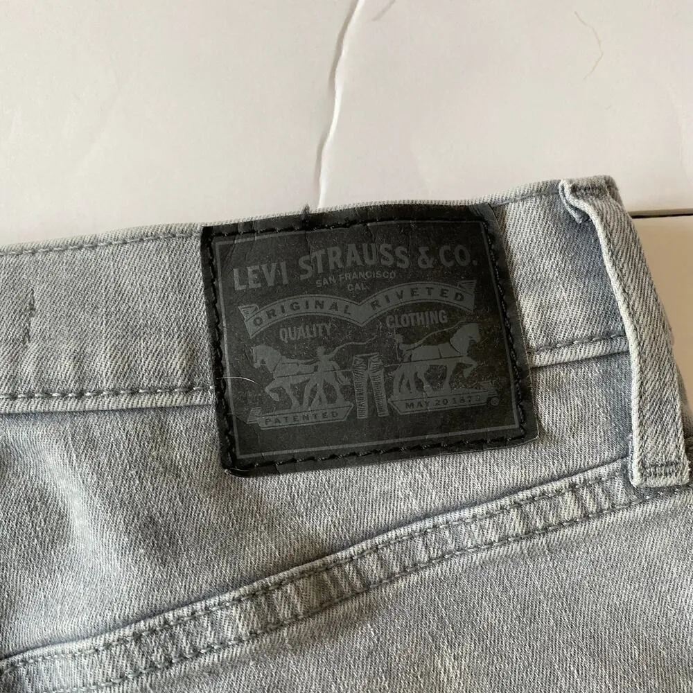 Levi's Women's Light Gray Mile High Super Skinny Jeans Size 27 - Image 6