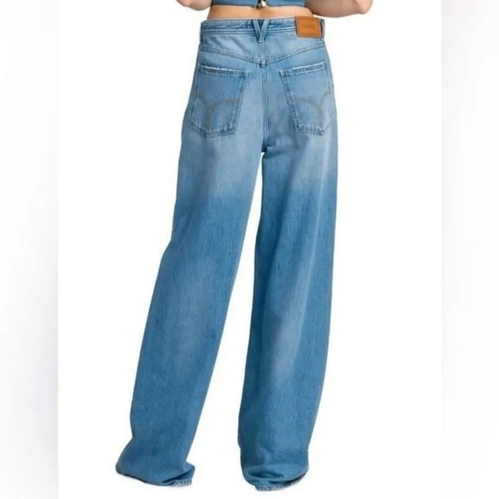 💯 New Authentic VERSACE High-Rise Cotton Jeans size 27 - Image 6