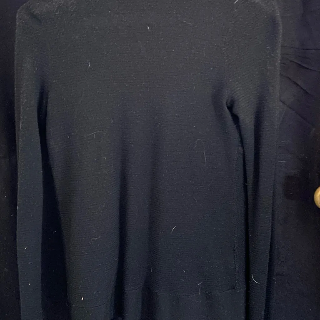 LOFT Black Draped Cardigan Sweater - Image 6