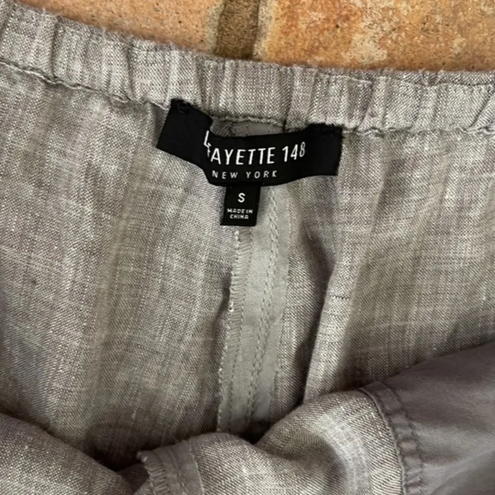 Lafayette, 148 drawstring waist linen wide leg pant - Image 2