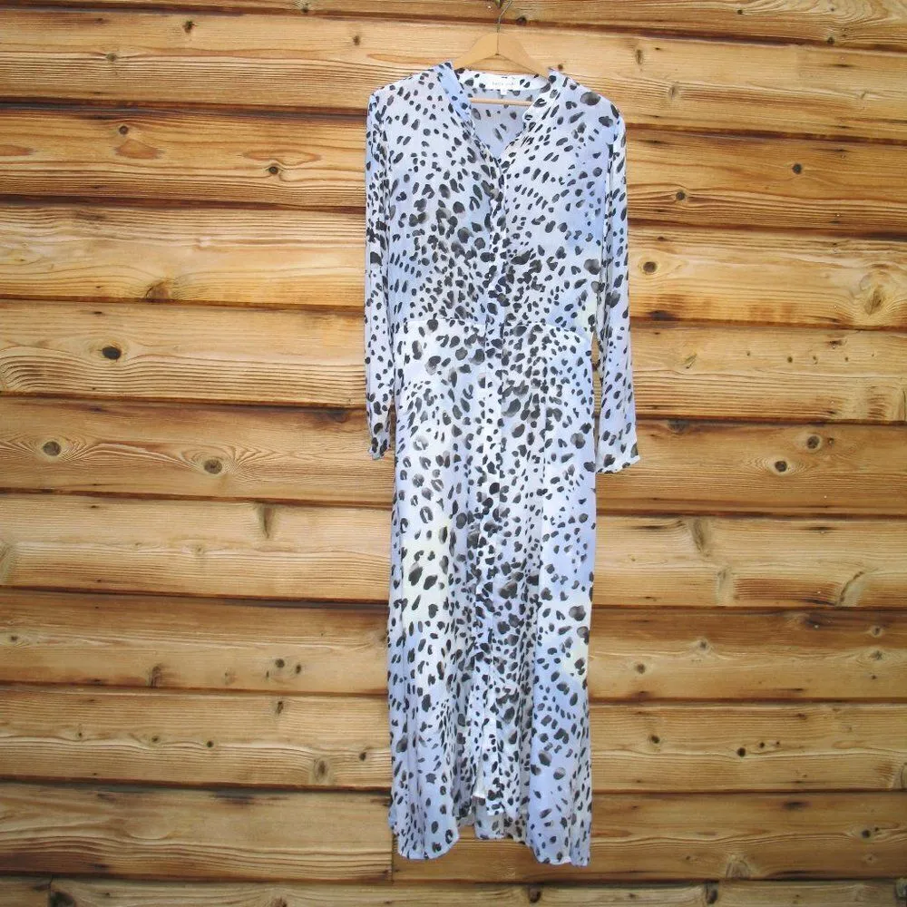 Bella Dahl Watercolor Dot Shirt Dress - Image 3