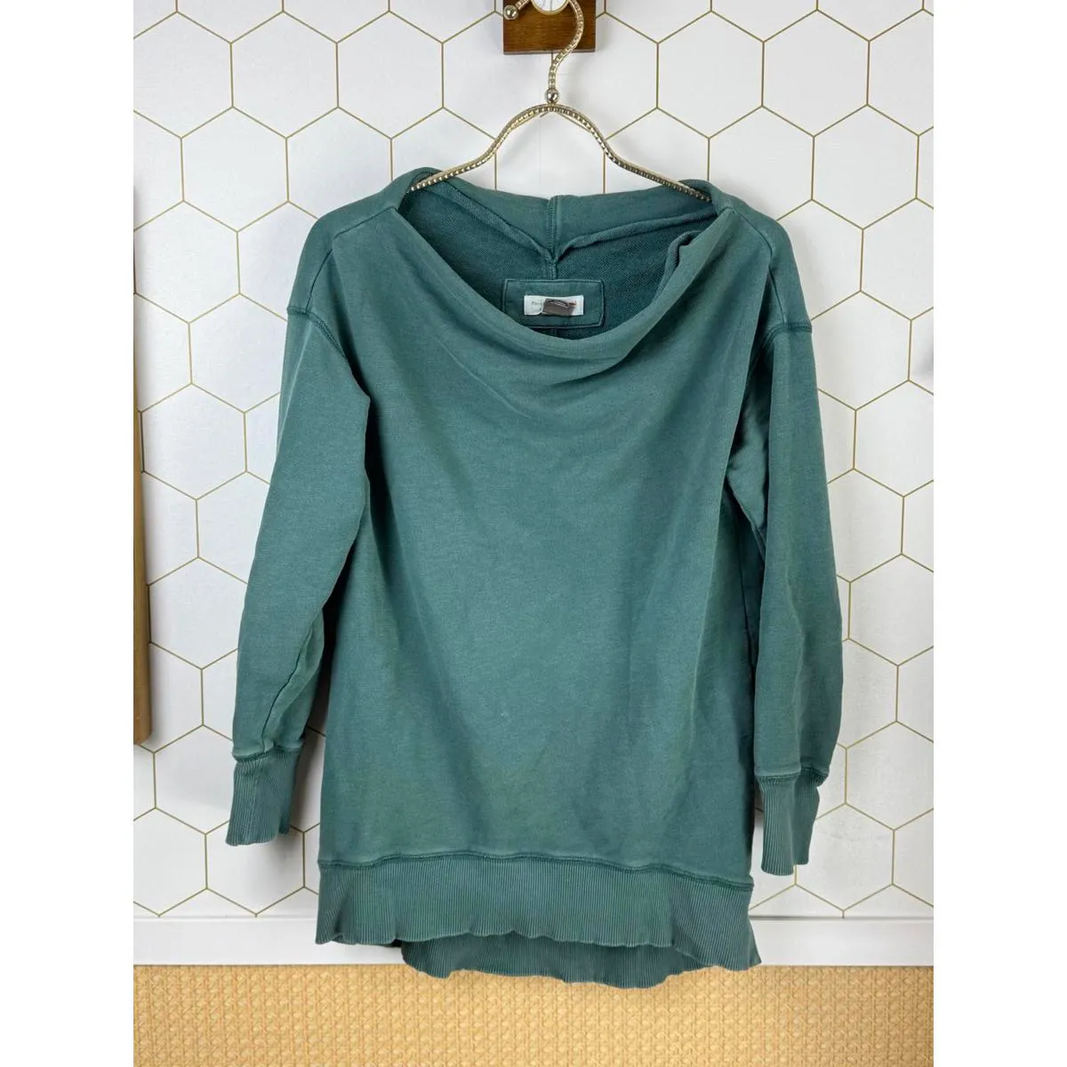 Pilcro by Anthropologie Teal Oversized Donna Tunic Pullover - Size - XS - Image 6
