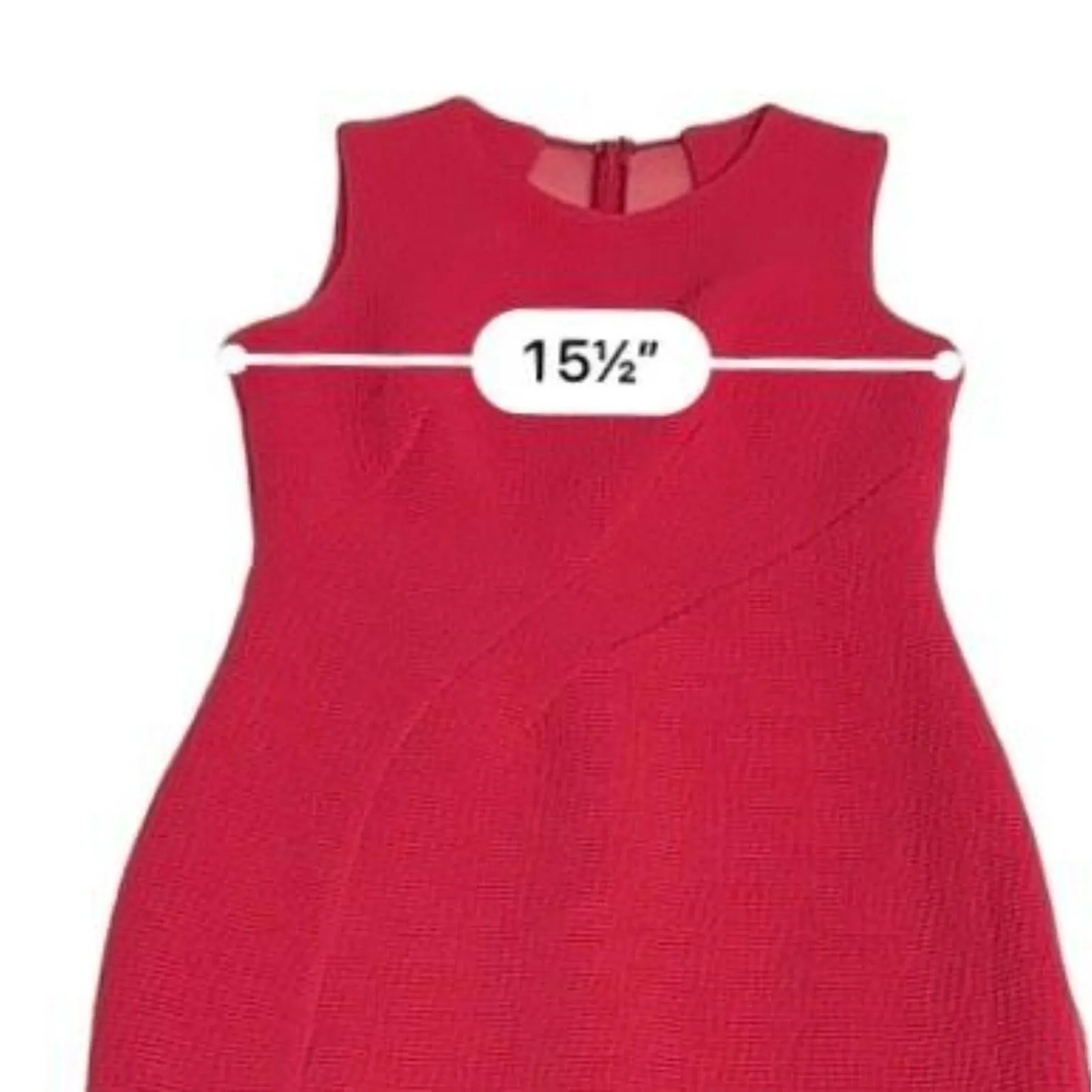 Taylor Women's Sleeveless Zip Up‎ Ribbed Midi Dress Fuschia Hot Pink Size 2 - Image 6