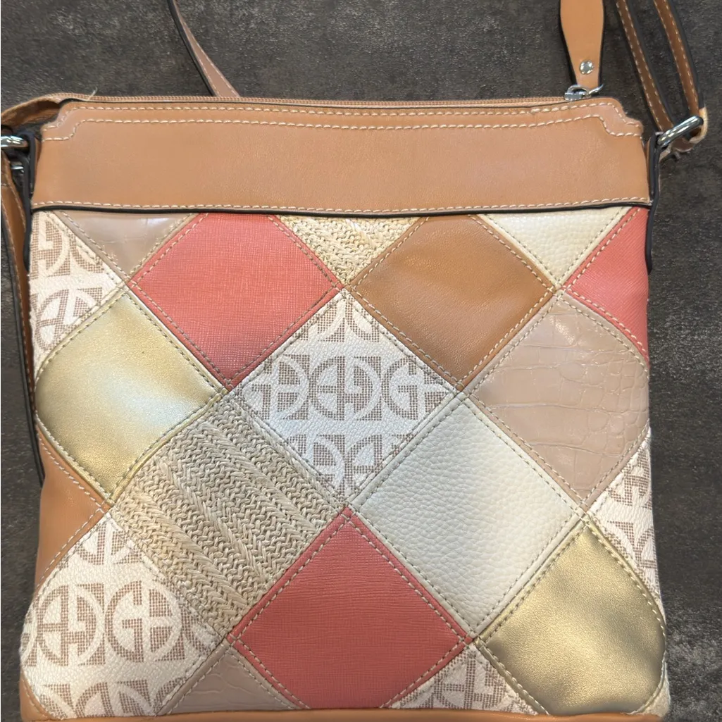 Giani Bernini  Multicolor Patchwork Crossbody Bag - Image 3