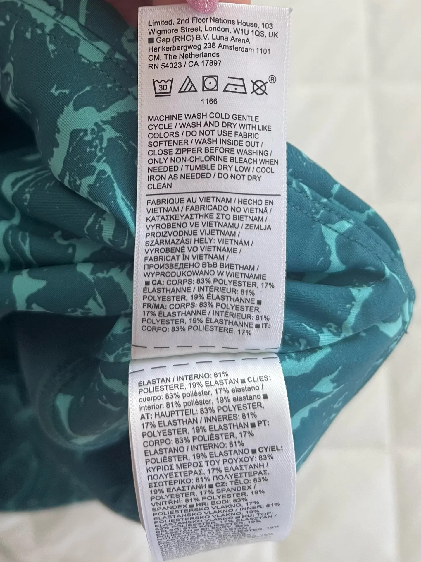 Athleta Ace Printed Tennis Skort Skirt Teal Marble Athletic Golf Activewear Sz L - Image 15