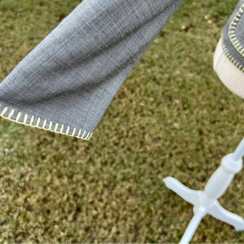 Escada Grey And Yellow Long Sleeve Blazer Jacket Size undefined - Image 4