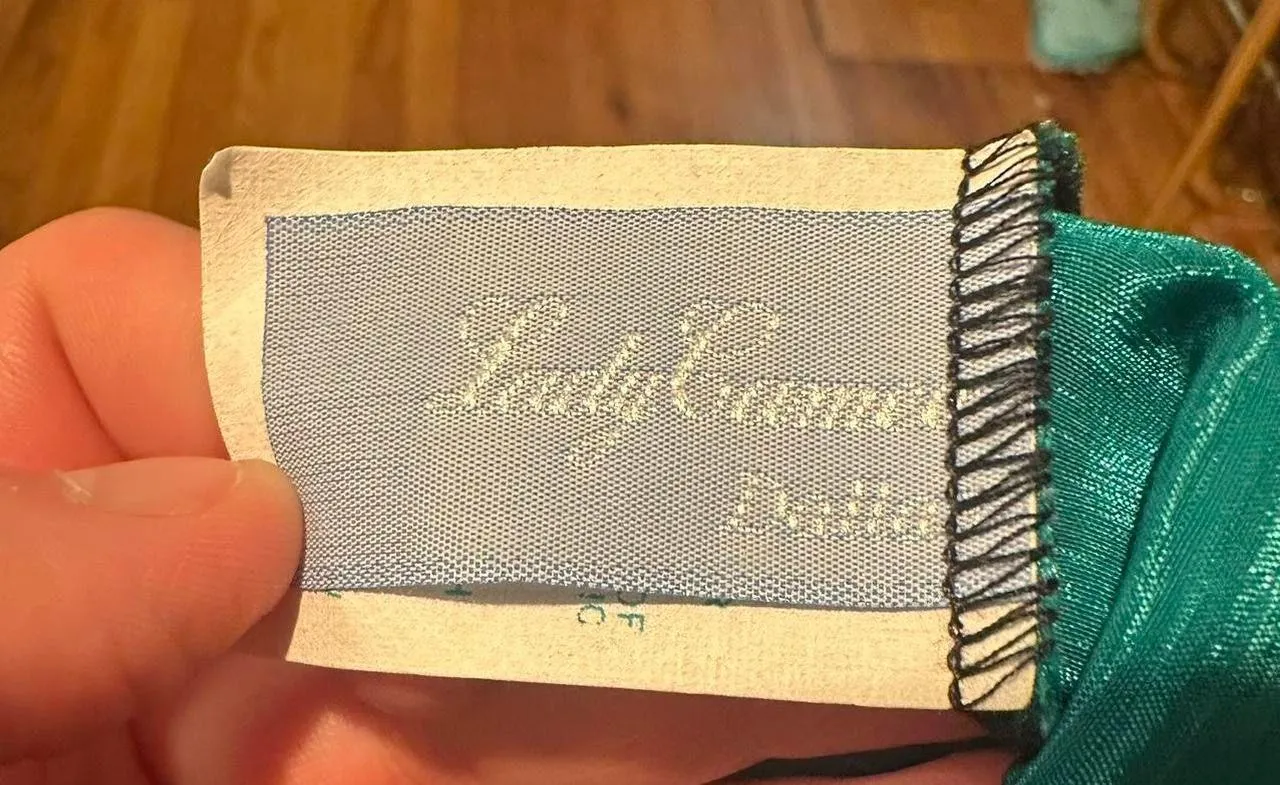 Vintage Emerald Slip Dress - Image 3