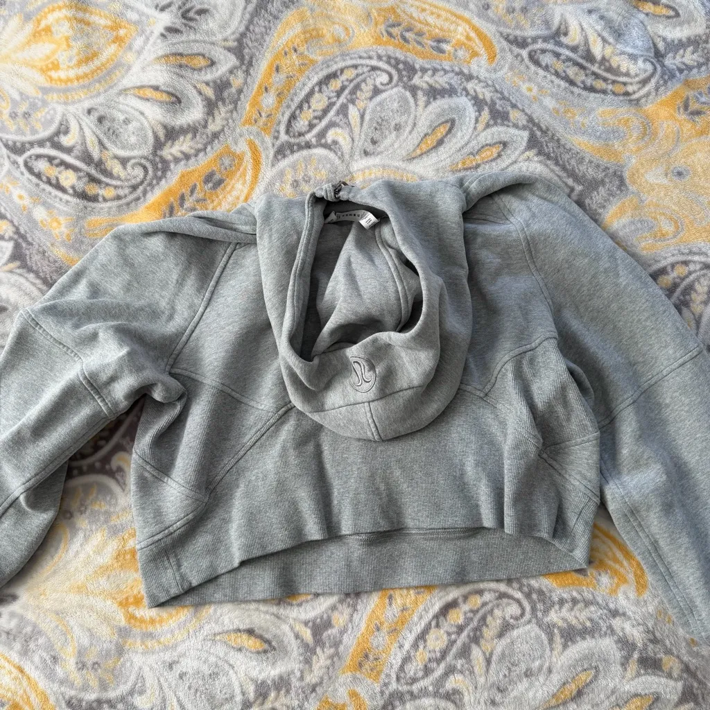 Lululemon Scuba Oversized Half Zip Hoodie Dark Grey size M/L - Image 3